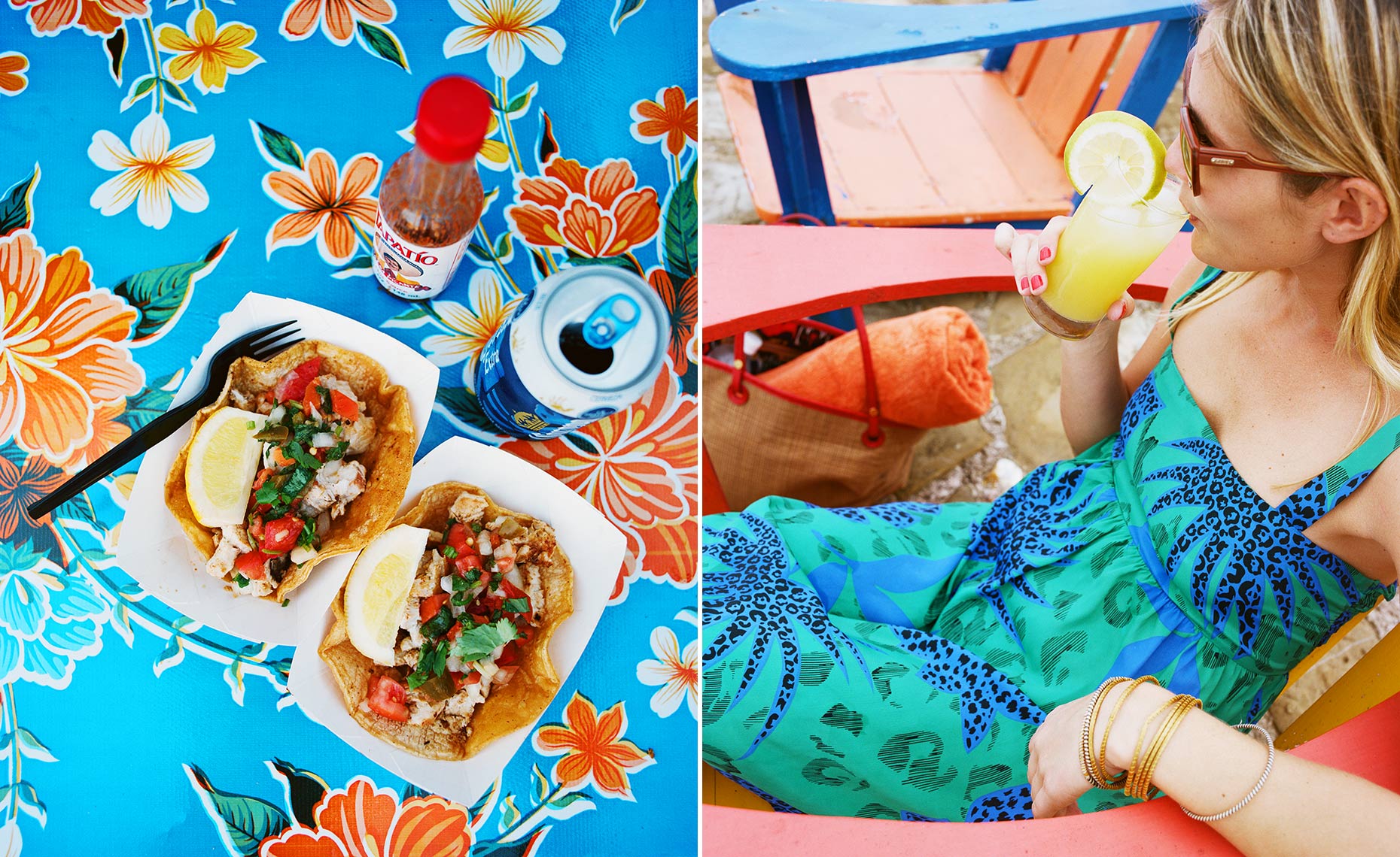 tacos tropical mexican mexico food drink summer dress girl